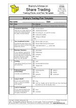 my stock market checklist